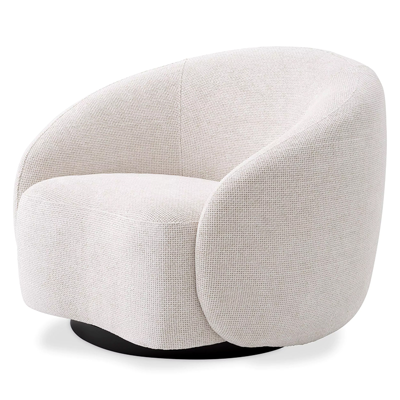 Кресло Eichholtz Swivel Chair Amore Молочный Черный Молочный Черный Кресло Eichholtz Swivel Chair Amore Молочный Черный Молочный Черный в Тюмени | Loft Concept
