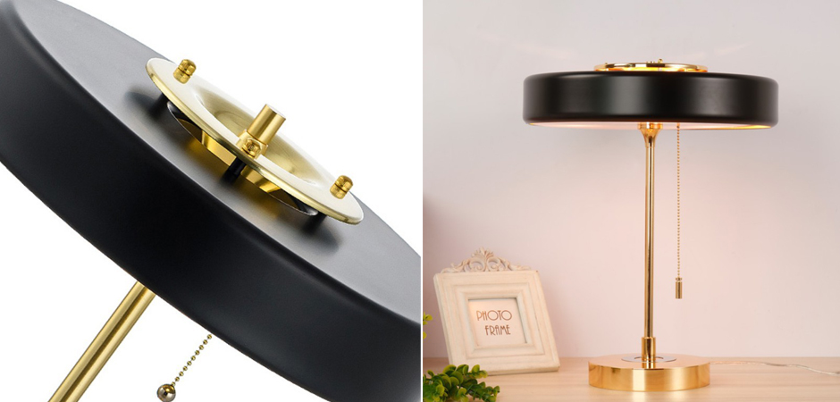 Настольная Bert Frank Revolve Table Lamp Black Настольная Bert Frank Revolve Table Lamp Black - Loft-Concept в Тюмени