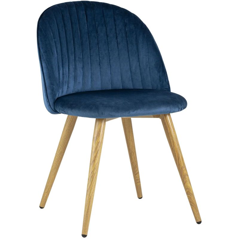 Стул Miruna Chair Синий Велюр Синий Древесина Стул Miruna Chair Синий Велюр Синий Древесина в Тюмени | Loft Concept