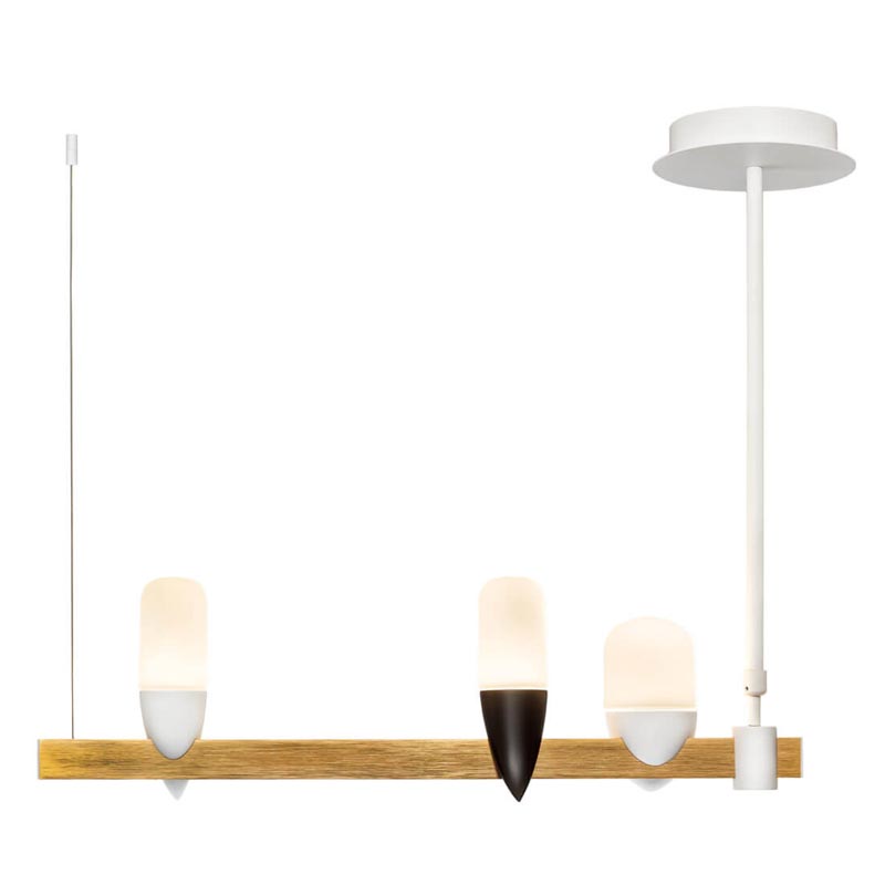 Люстра Ebenezer Chandelier Linear white 60 Белый Латунь Люстра Ebenezer Chandelier Linear white 60 Белый Латунь в Тюмени | Loft Concept
