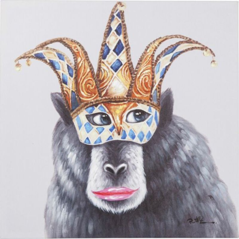 Постер The Masked Monkey Серый Постер The Masked Monkey Серый в Тюмени | Loft Concept