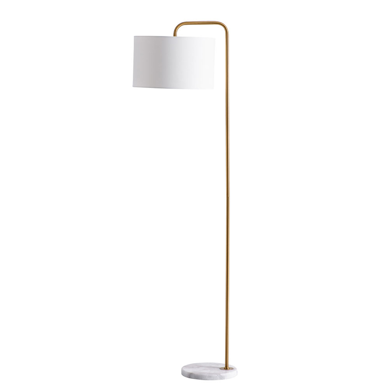 Торшер Randers Floor Lamp Белый Золотой Торшер Randers Floor Lamp Белый Золотой в Тюмени | Loft Concept