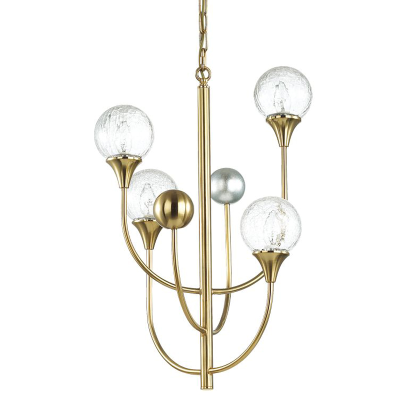 Люстра Benniga Chandelier 4 Золотой Прозрачный (Transparent) Люстра Benniga Chandelier 4 Золотой Прозрачный (Transparent) в Тюмени | Loft Concept
