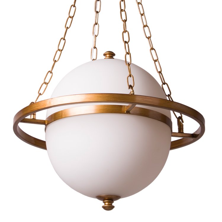 Люстра Saturn Chandelier Золотой Молочный Люстра Saturn Chandelier Золотой Молочный в Тюмени | Loft Concept