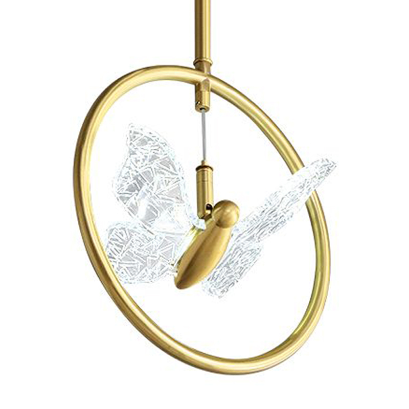 Светильник Butterfly Disk Pendant Lamp H Прозрачный Латунь Светильник Butterfly Disk Pendant Lamp H Прозрачный Латунь в Тюмени | Loft Concept