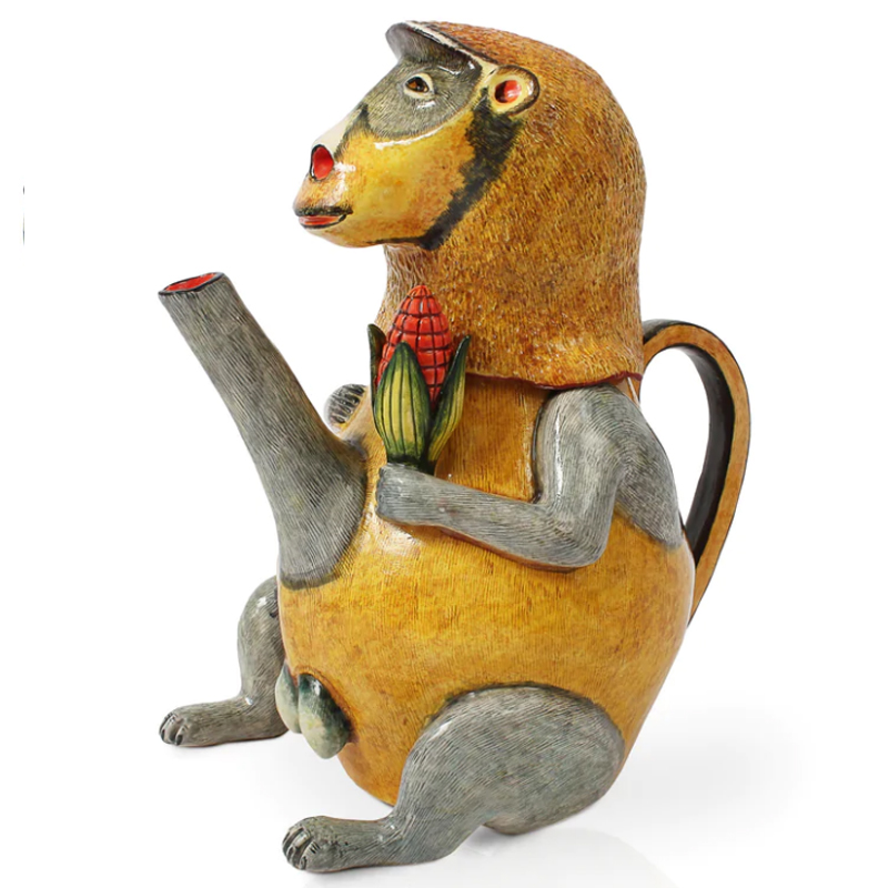 Кувшин Обезьяна с Кукурузой Monkey Teapot Желтый Кувшин Обезьяна с Кукурузой Monkey Teapot Желтый в Тюмени | Loft Concept