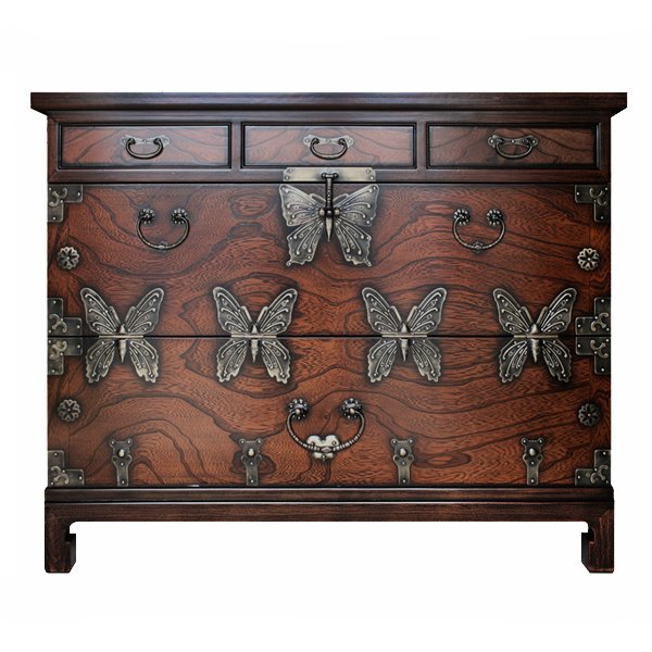 Китайский комод Chinoiserie chest of drawers Butterfly Китайский комод Chinoiserie chest of drawers Butterfly в Тюмени | Loft Concept