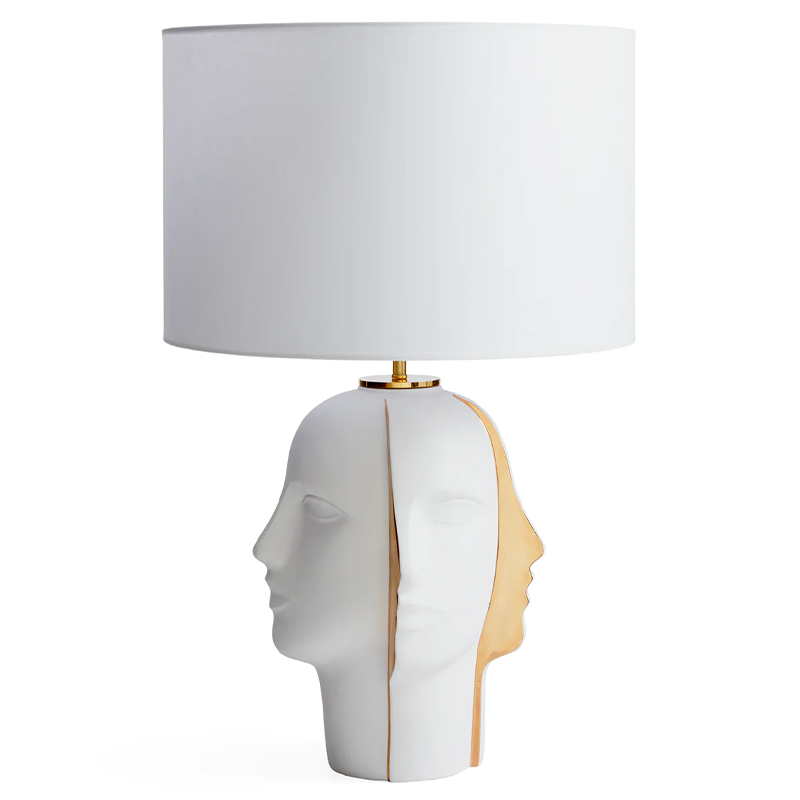 Настольная лампа ATLAS SPLIT TABLE LAMP Глянцевое золото Белый Настольная лампа ATLAS SPLIT TABLE LAMP Глянцевое золото Белый в Тюмени | Loft Concept