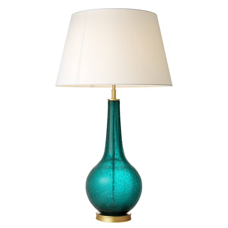 Настольная лампа Eichholtz Table Lamp Massaro Бирюзовый Латунь Белый Настольная лампа Eichholtz Table Lamp Massaro Бирюзовый Латунь Белый в Тюмени | Loft Concept