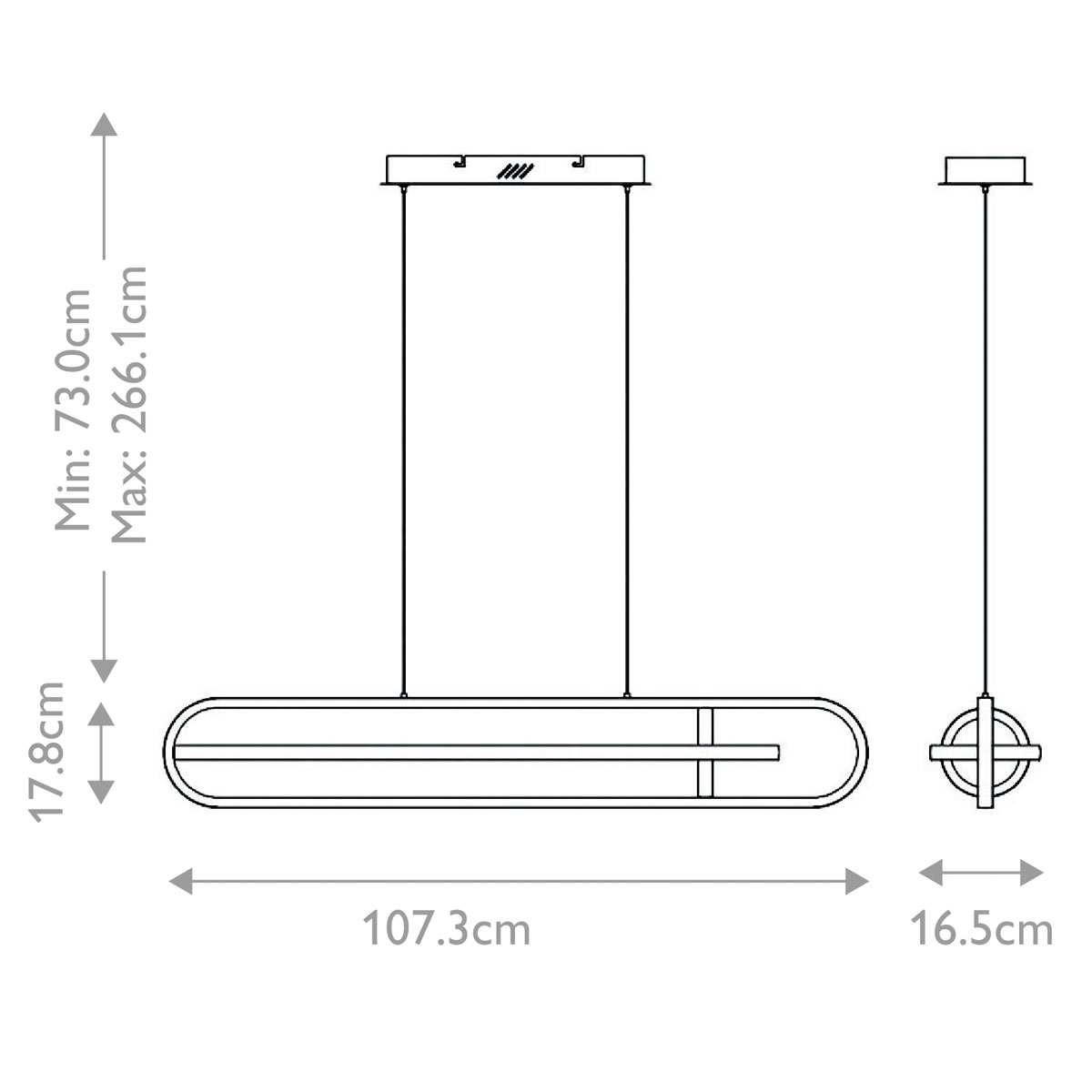 Подвесной светильник с вытянутой овальной формой Eurofase в Тюмени