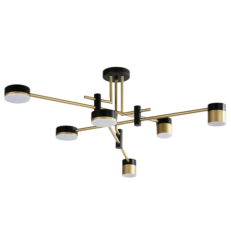 Светодиодная люстра Maxine Light 6 ламп Белый Золотой Черный Светодиодная люстра Maxine Light 6 ламп Белый Золотой Черный в Тюмени | Loft Concept