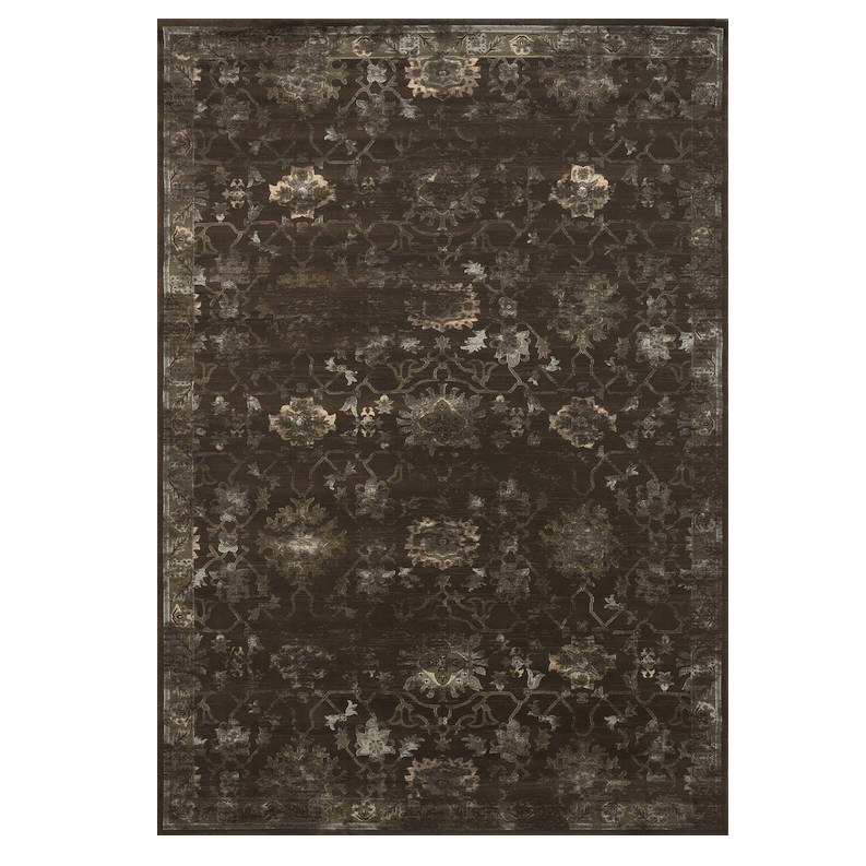 Ковёр из вискозы Indian pattern Choco Коричневый Ковёр из вискозы Indian pattern Choco Коричневый в Тюмени | Loft Concept