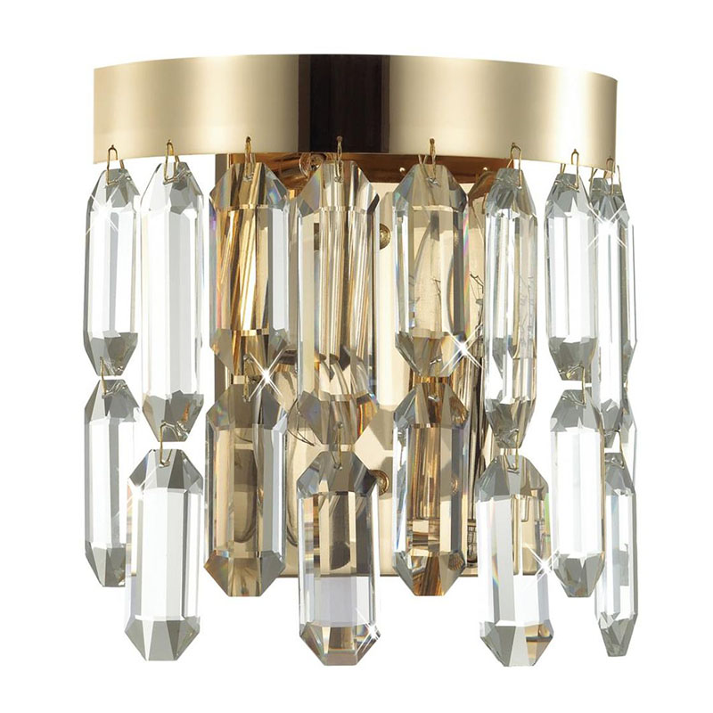 Бра Crystal Polyhedrons Wall Lamp Gold Глянцевое золото Прозрачное Стекло Бра Crystal Polyhedrons Wall Lamp Gold Глянцевое золото Прозрачное Стекло в Тюмени | Loft Concept