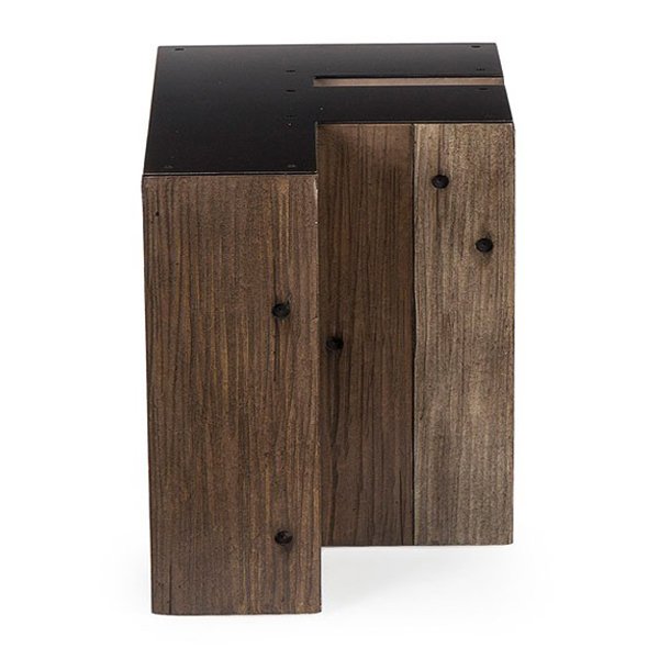 Столик Wooden Alphabet F Side Table Графит Коричневый Столик Wooden Alphabet F Side Table Графит Коричневый в Тюмени | Loft Concept