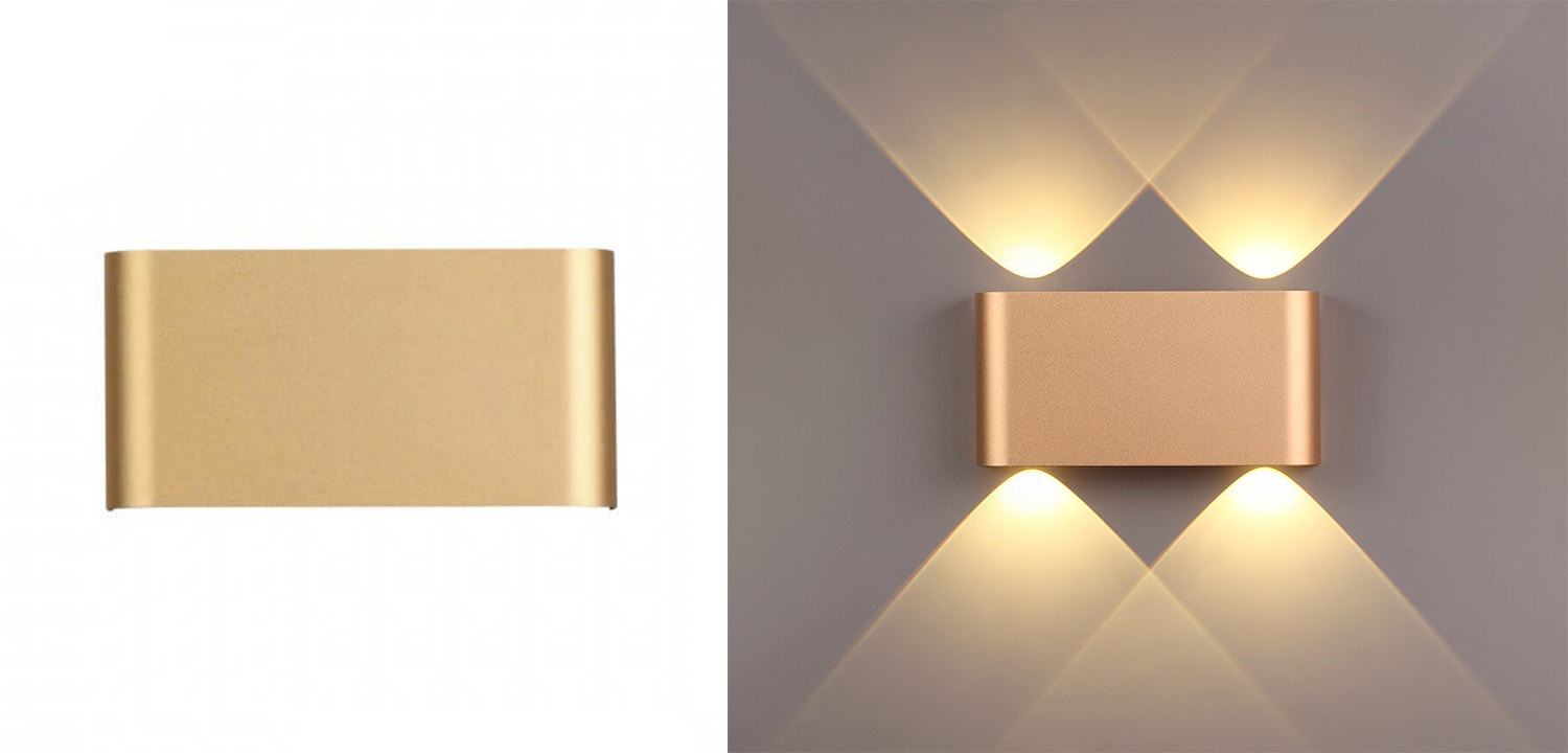Бра Obverse Gold Rectangle A Wall lamp - фото
