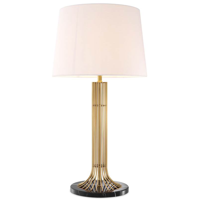 Настольная лампа Eichholtz Table Lamp Biennale Белый Глянцевое золото Черный Мрамор Nero Настольная лампа Eichholtz Table Lamp Biennale Белый Глянцевое золото Черный Мрамор Nero в Тюмени | Loft Concept