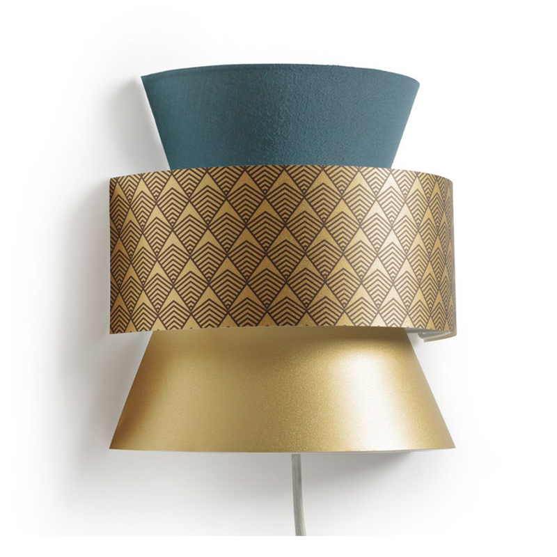 Бра Sconce Blue & Gold Синий Золотой Бра Sconce Blue & Gold Синий Золотой в Тюмени | Loft Concept