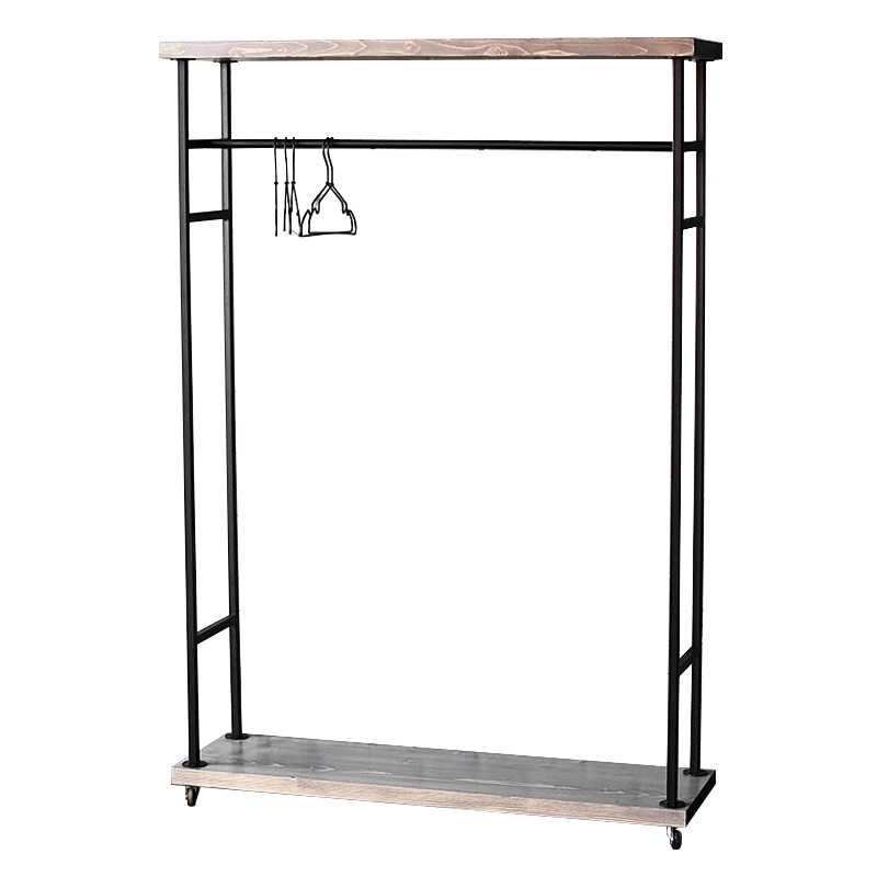 Напольная вешалка Rangel Industrial Floor Hanger Древесина Черный Напольная вешалка Rangel Industrial Floor Hanger Древесина Черный в Тюмени | Loft Concept