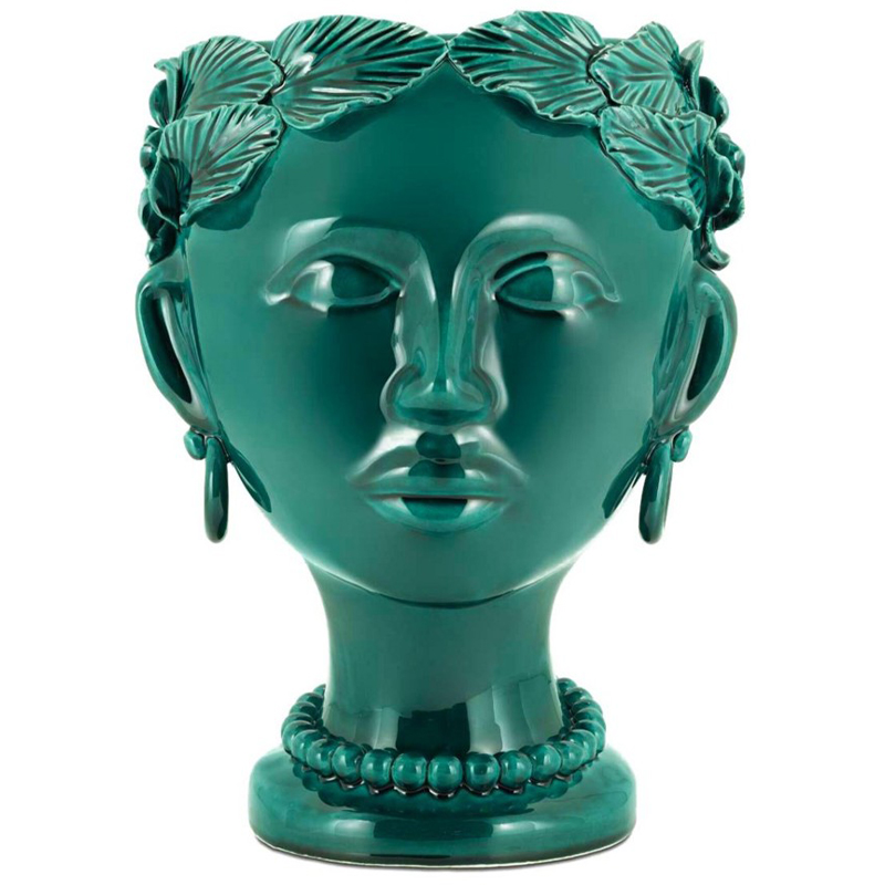 Ваза Vase Selva Mono Copper Green Изумрудный Ваза Vase Selva Mono Copper Green Изумрудный в Тюмени | Loft Concept