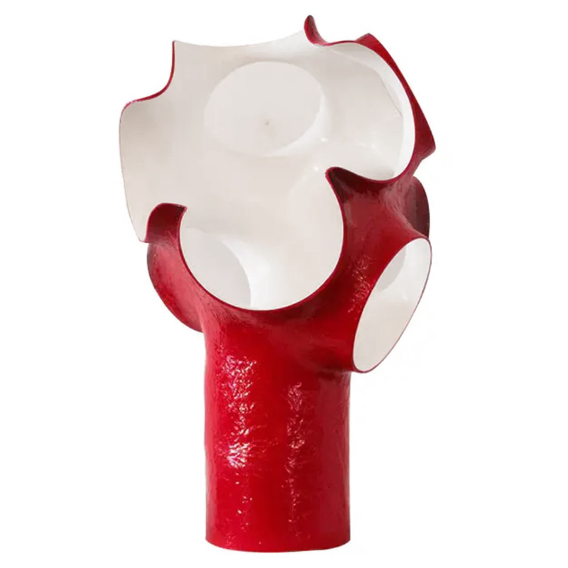 Настольная лампа Nubia Red Красный Белый Настольная лампа Nubia Red Красный Белый в Тюмени | Loft Concept