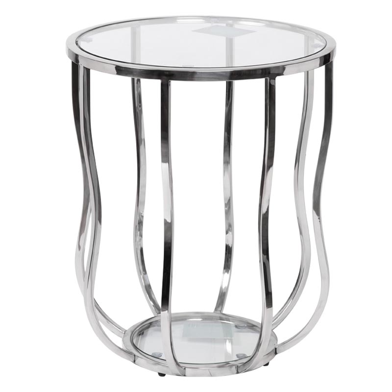 Приставной стол Fedric Side Table silver Серебряный Приставной стол Fedric Side Table silver Серебряный в Тюмени | Loft Concept