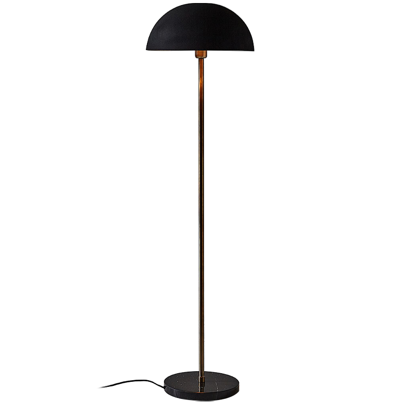 Торшер Riverside Floor Lamp Black Черный Черный Мрамор Nero Латунь Торшер Riverside Floor Lamp Black Черный Черный Мрамор Nero Латунь в Тюмени | Loft Concept