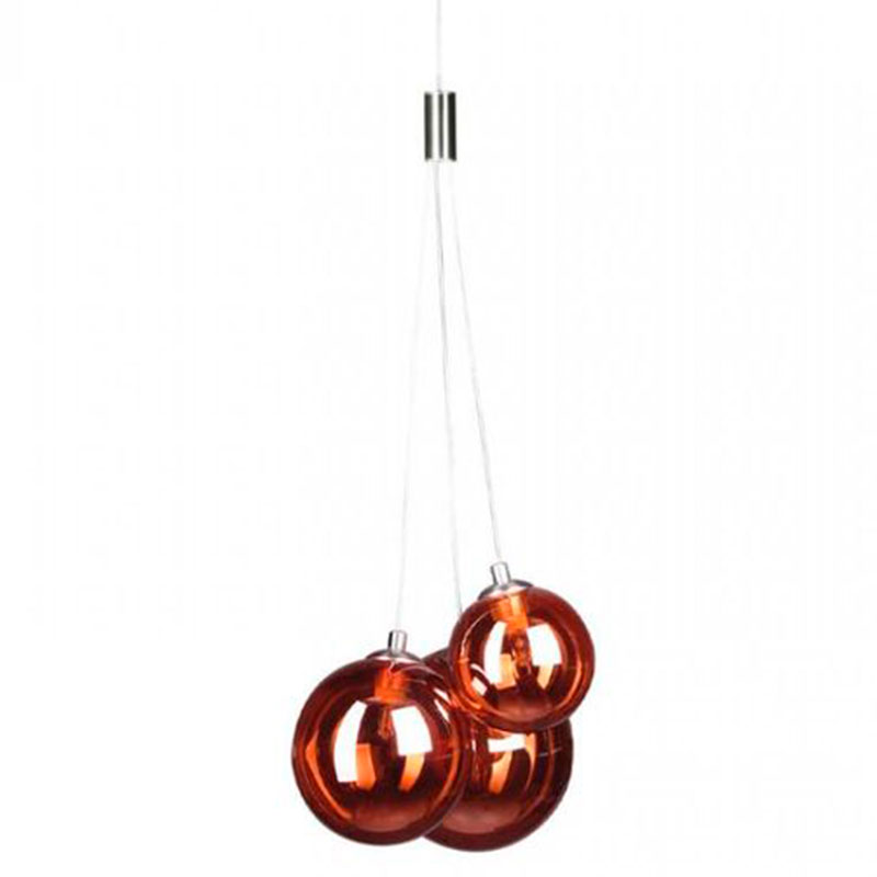 Люстра Multi Ball Red Серебряный Красный Люстра Multi Ball Red Серебряный Красный в Тюмени | Loft Concept