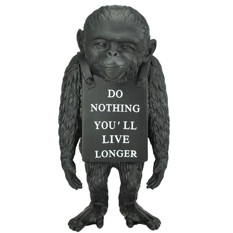 Статуэтка Banksy Lying Monkey Black Черный Статуэтка Banksy Lying Monkey Black Черный в Тюмени | Loft Concept