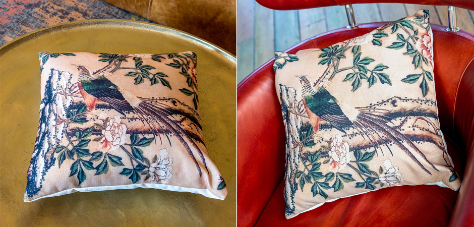 Декоративная подушка Beige and Green Chinoiserie 3 - Loft-Concept в Тюмени