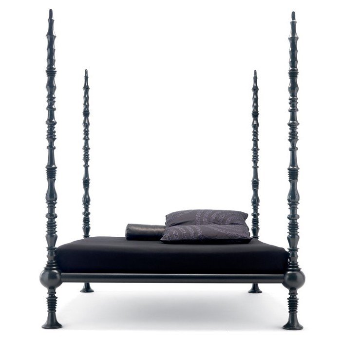 Кровать Mama li Turchi by Ceccotti Collezioni Black Черный Кровать Mama li Turchi by Ceccotti Collezioni Black Черный в Тюмени | Loft Concept