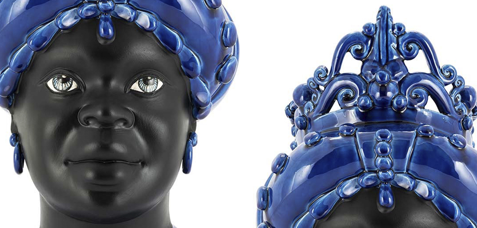 Ваза VASE MORO LADY MED. MAT Blue Ваза VASE MORO LADY MED. MAT Blue - Loft-Concept в Тюмени