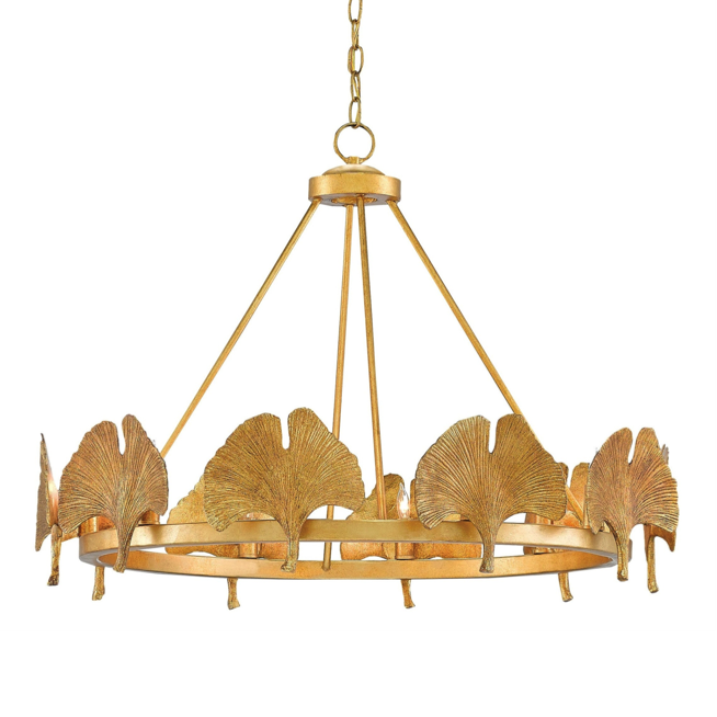 Люстра CURREY AND COMPANY GIN KYO CHANDELIER Золотой Люстра CURREY AND COMPANY GIN KYO CHANDELIER Золотой в Тюмени | Loft Concept