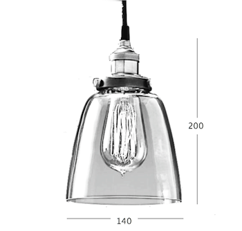 Подвесной светильник Loft Clear Glass Cloche Подвесной светильник Loft Clear Glass Cloche в Тюмени