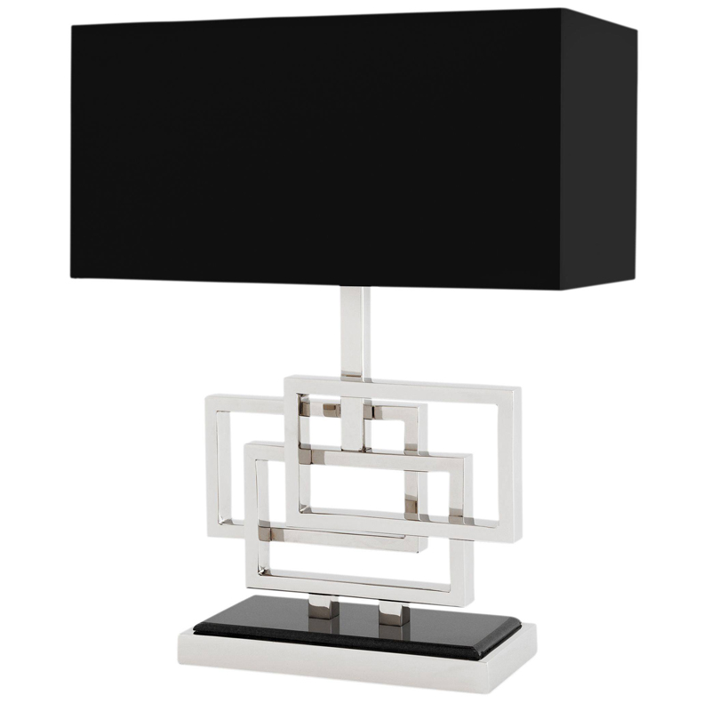Настольная лампа Eichholtz Table Lamp Windolf Nickel Никель Черный Настольная лампа Eichholtz Table Lamp Windolf Nickel Никель Черный в Тюмени | Loft Concept