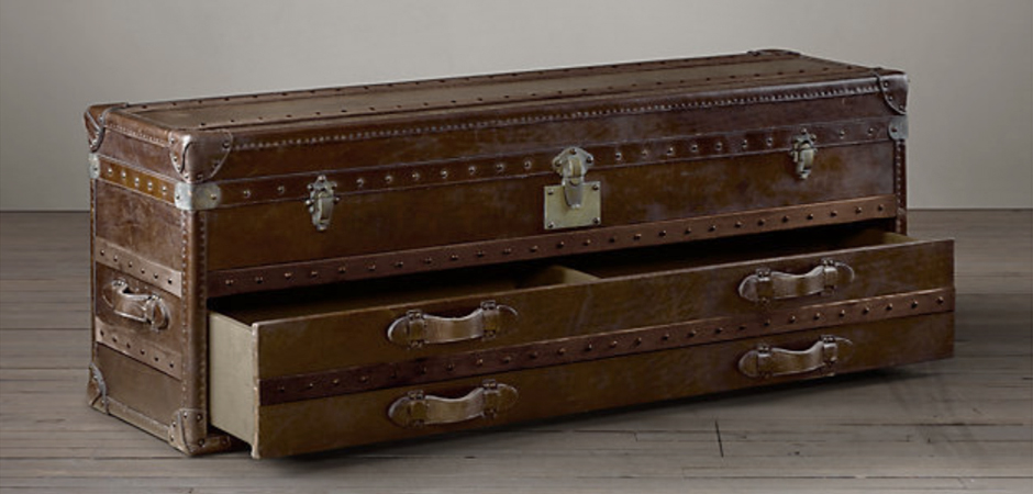 Restoration Hardware Mayfair Steamer Trunk Low Chest Restoration Hardware Mayfair Steamer Trunk Low Chest - Loft-Concept в Тюмени