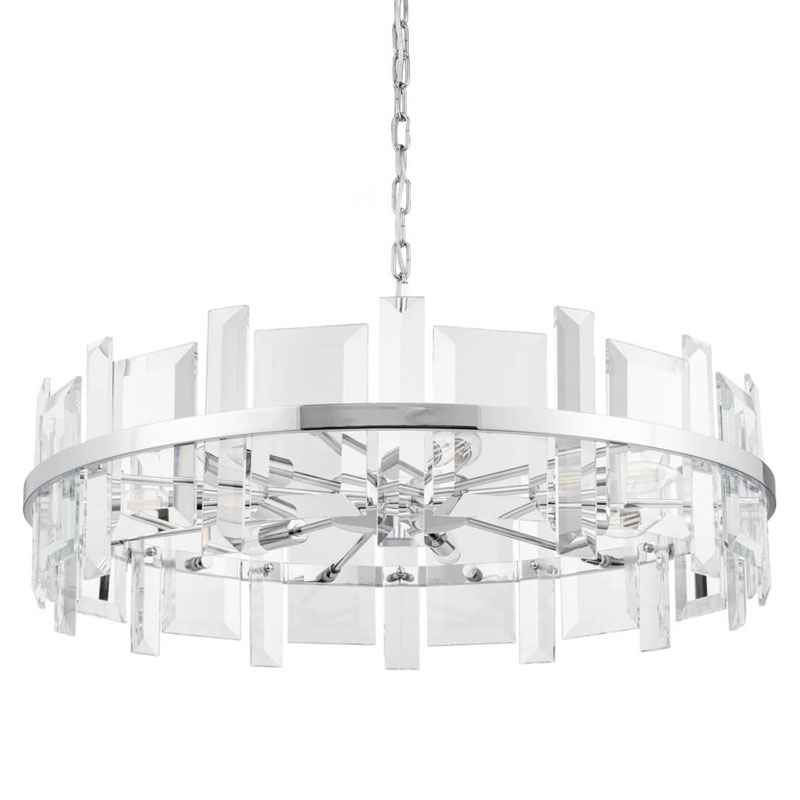 Люстра Harlow Crystal Round Chandelier chrome 7 Хром Люстра Harlow Crystal Round Chandelier chrome 7 Хром в Тюмени | Loft Concept