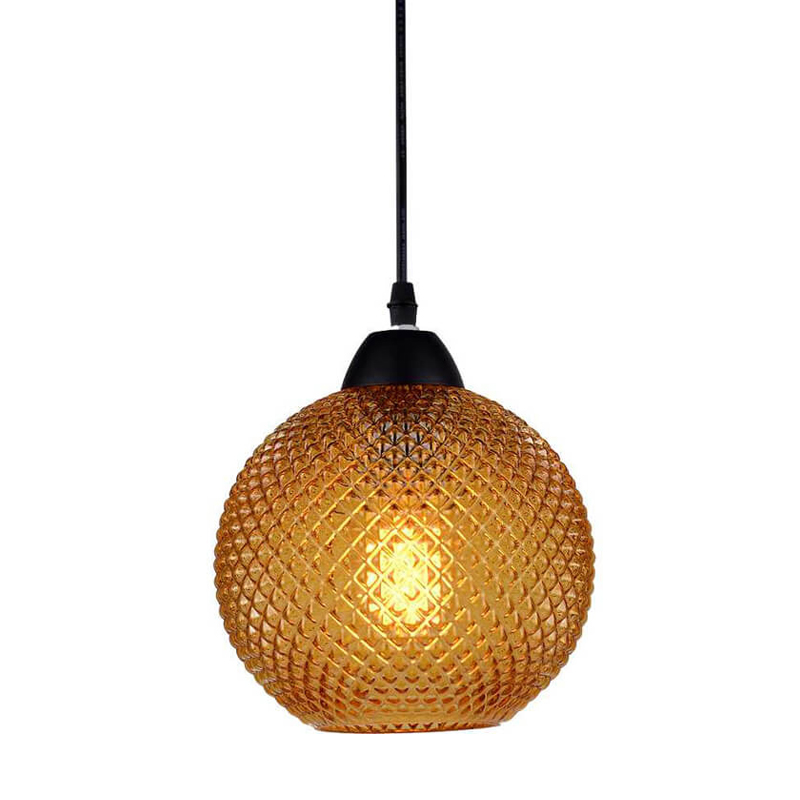 Подвесной светильник Crystal Galaxy Ball amber glass Черный Янтарь (Amber) Подвесной светильник Crystal Galaxy Ball amber glass Черный Янтарь (Amber) в Тюмени | Loft Concept