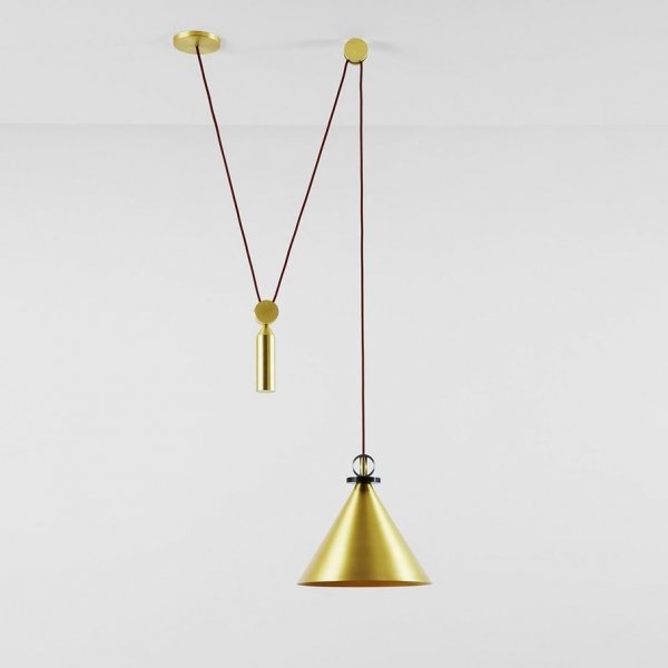 Подвесной светильник Shape up Pendant Cone Brass Латунь Подвесной светильник Shape up Pendant Cone Brass Латунь в Тюмени | Loft Concept