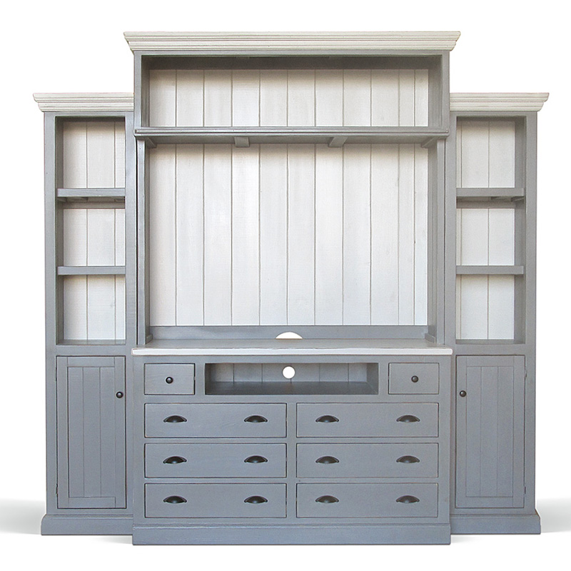 Шкаф-стеллаж Sandro Provence HARMONIE Weathered Grey Серый Шкаф-стеллаж Sandro Provence HARMONIE Weathered Grey Серый в Тюмени | Loft Concept