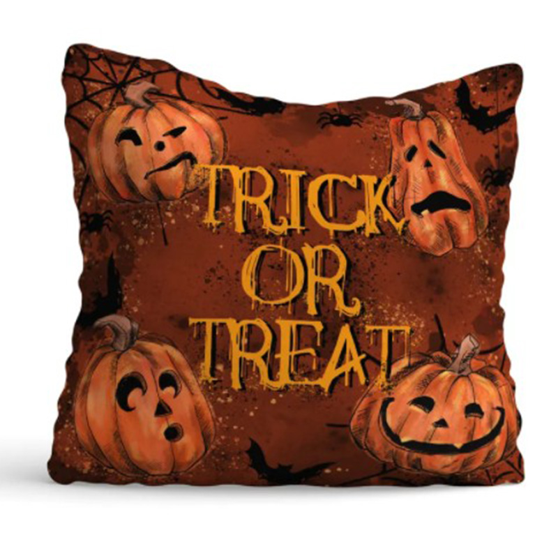 Подушка Halloween Trick or Treat Черный Оранжевый Подушка Halloween Trick or Treat Черный Оранжевый в Тюмени | Loft Concept