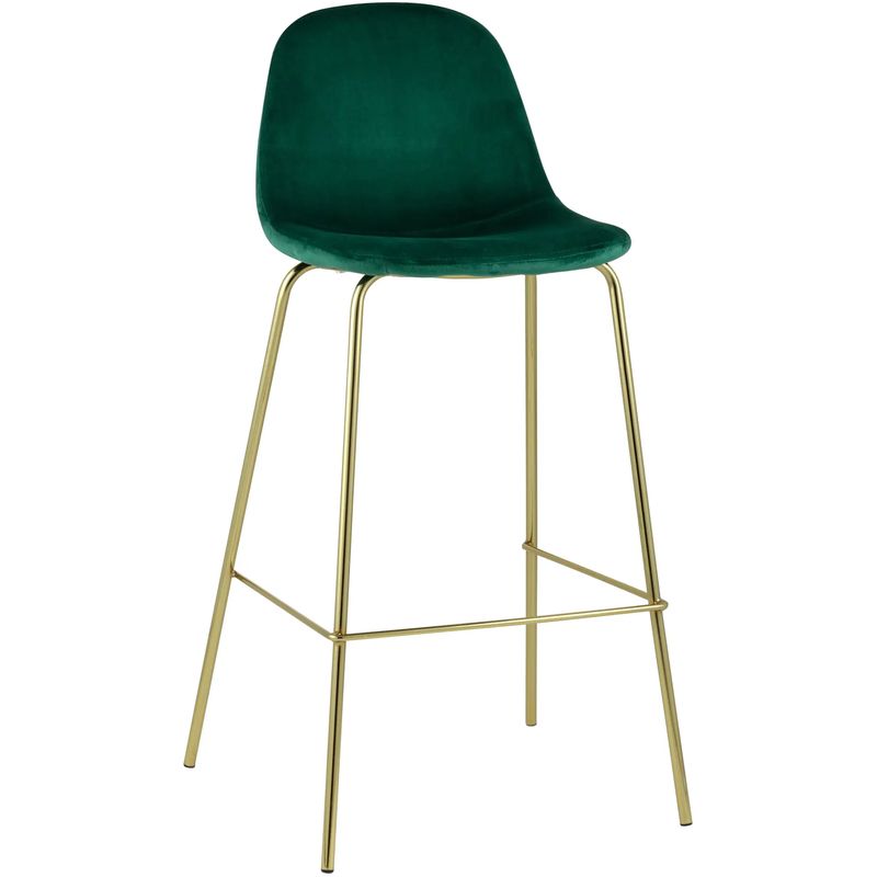 Барный Стул Archie Chair Зеленый Велюр Зеленый Золотой Барный Стул Archie Chair Зеленый Велюр Зеленый Золотой в Тюмени | Loft Concept