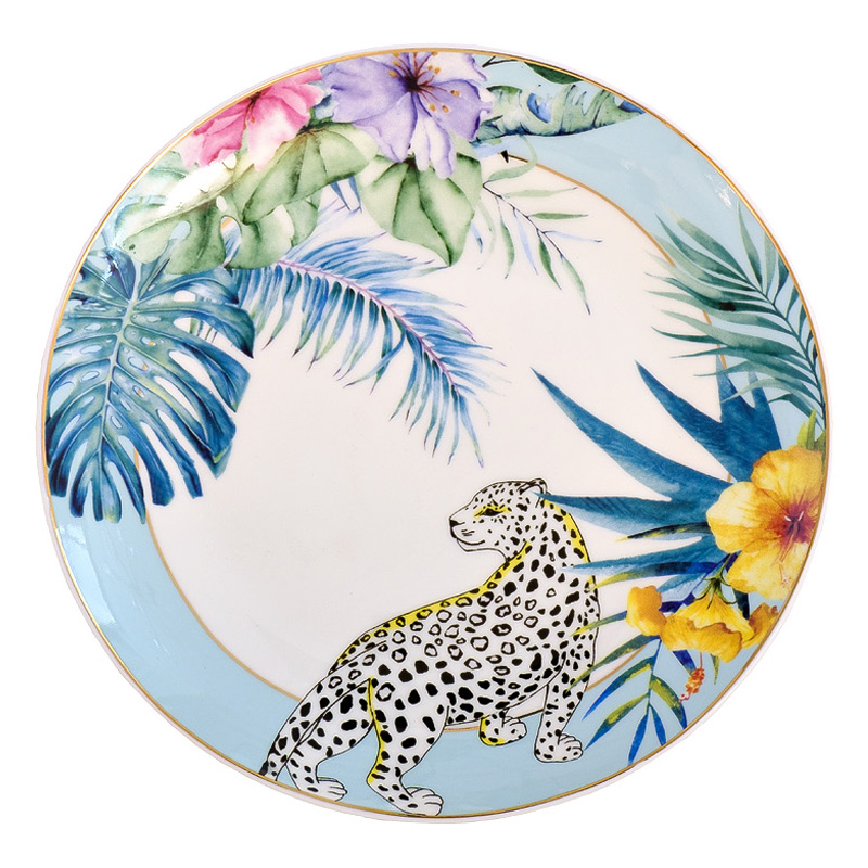 Тарелка NATURE Guepard blue Мульти Тарелка NATURE Guepard blue Мульти в Тюмени | Loft Concept
