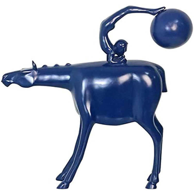Статуэтка Acrobat on Horseback Statuette Синий Статуэтка Acrobat on Horseback Statuette Синий в Тюмени | Loft Concept