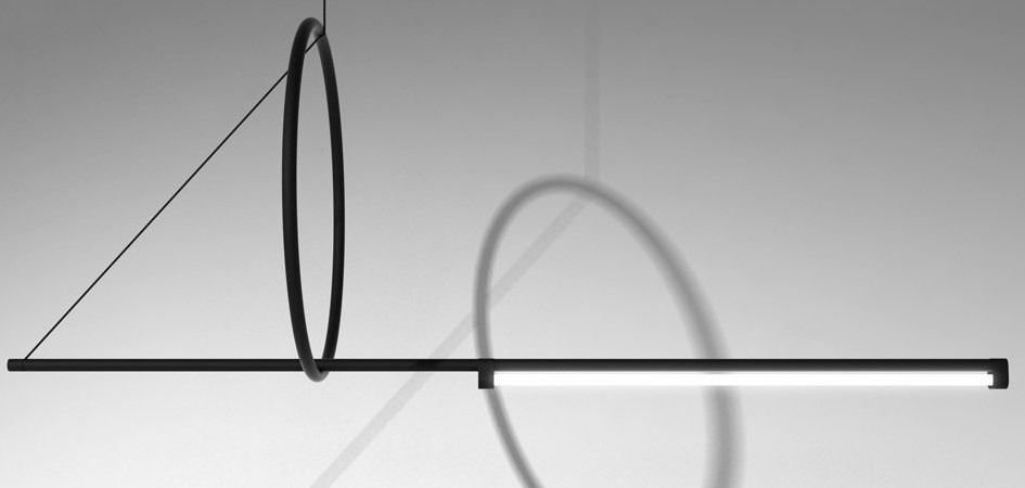 Люстра Suspension Cercle Et Trait – Graphite Satine Люстра Suspension Cercle Et Trait – Graphite Satine - Loft-Concept в Тюмени