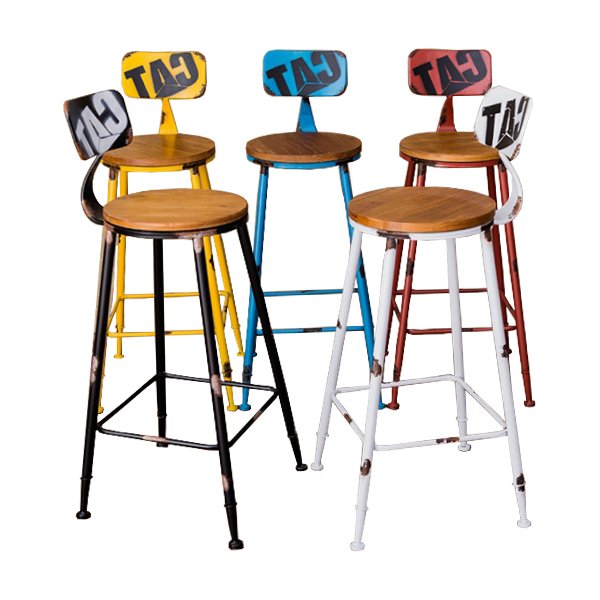 Барный стул Craft Bar Stool Желтый Красный Синий Черный Барный стул Craft Bar Stool Желтый Красный Синий Черный в Тюмени | Loft Concept