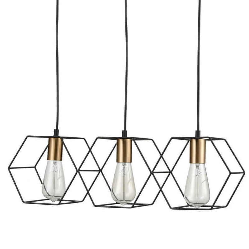 Люстра Loft Wire Cage Pendant 3 Черный Люстра Loft Wire Cage Pendant 3 Черный в Тюмени | Loft Concept
