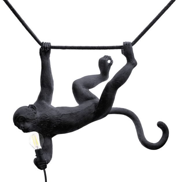 Подвесной светильник Seletti The Monkey Lamp Swing Black Черный Подвесной светильник Seletti The Monkey Lamp Swing Black Черный в Тюмени | Loft Concept