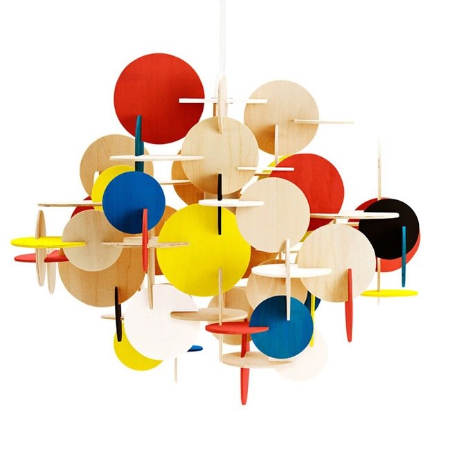 Люстра Bau Lamp Large By Normann-Copenhagen Мульти Желтый Красный Синий Бежево-серый Люстра Bau Lamp Large By Normann-Copenhagen Мульти Желтый Красный Синий Бежево-серый в Тюмени | Loft Concept
