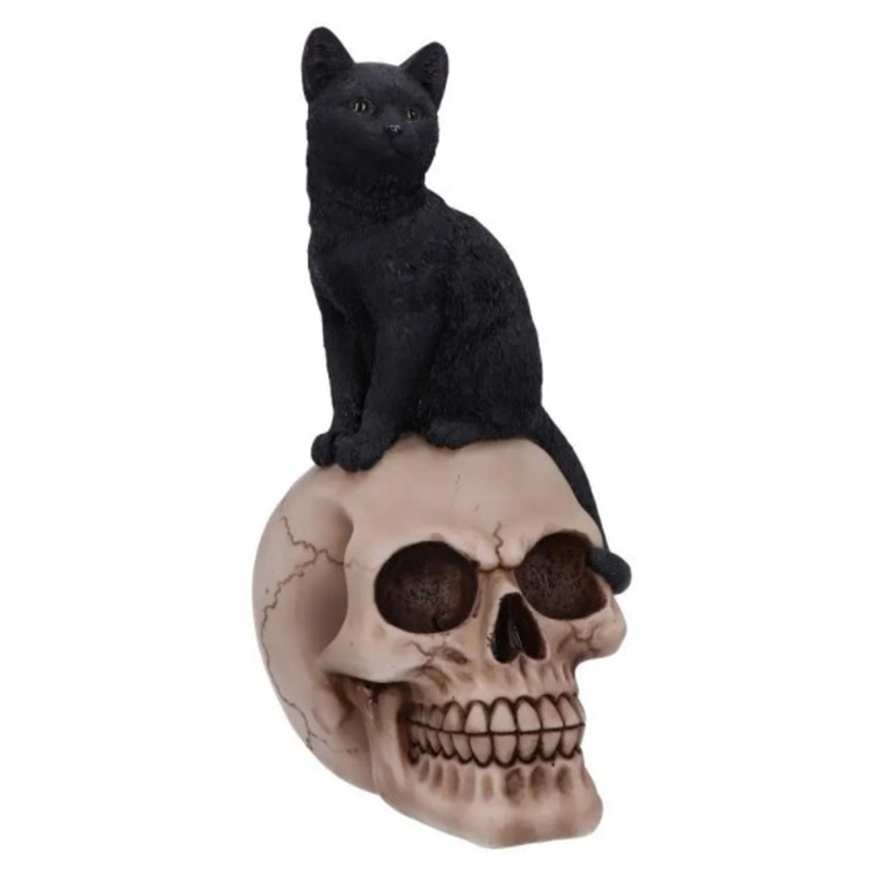 Статуэтка Skull Black Cat Черный в Тюмени | Loft Concept 