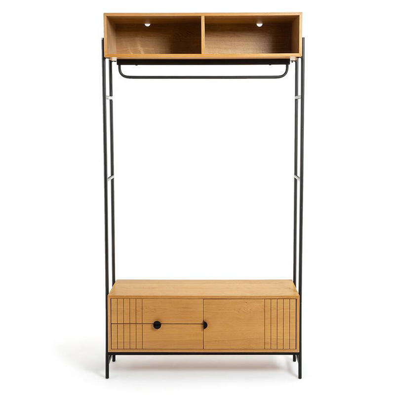 Шкаф Domar Wardrobe Светлый дуб Черный Шкаф Domar Wardrobe Светлый дуб Черный в Тюмени | Loft Concept